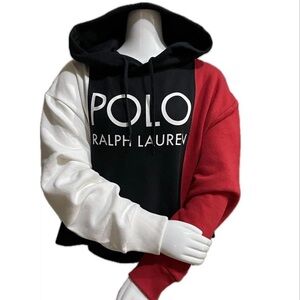 Polo Ralph Lauren Hoodie Black White & Red